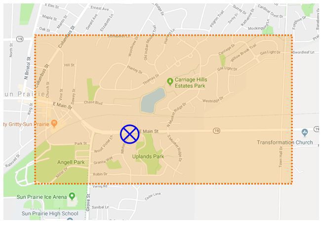 Evacuation zone
